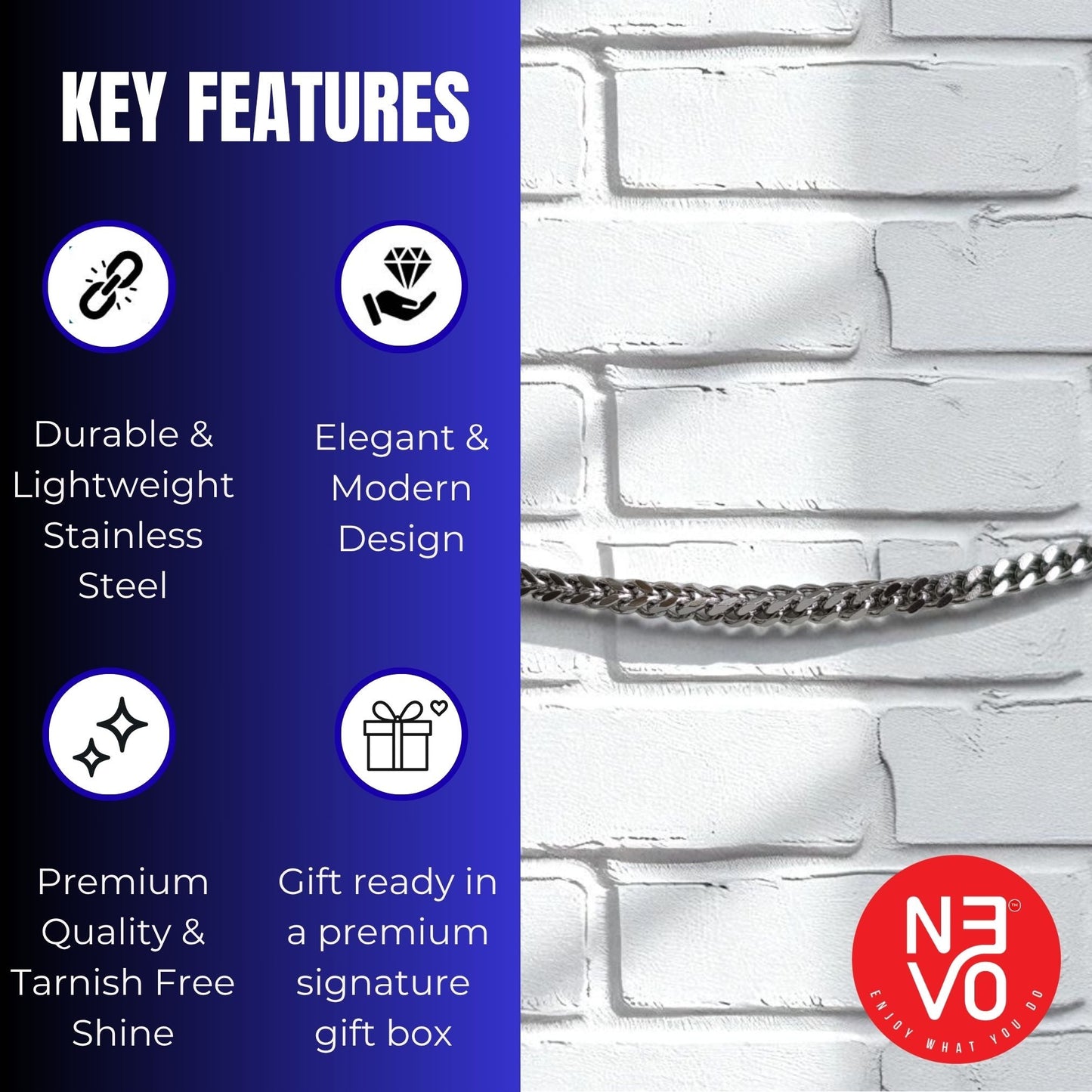 N3VO Ironclad Foxtail Chain