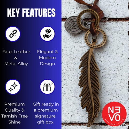 N3VO Wanderer Feather Pendant