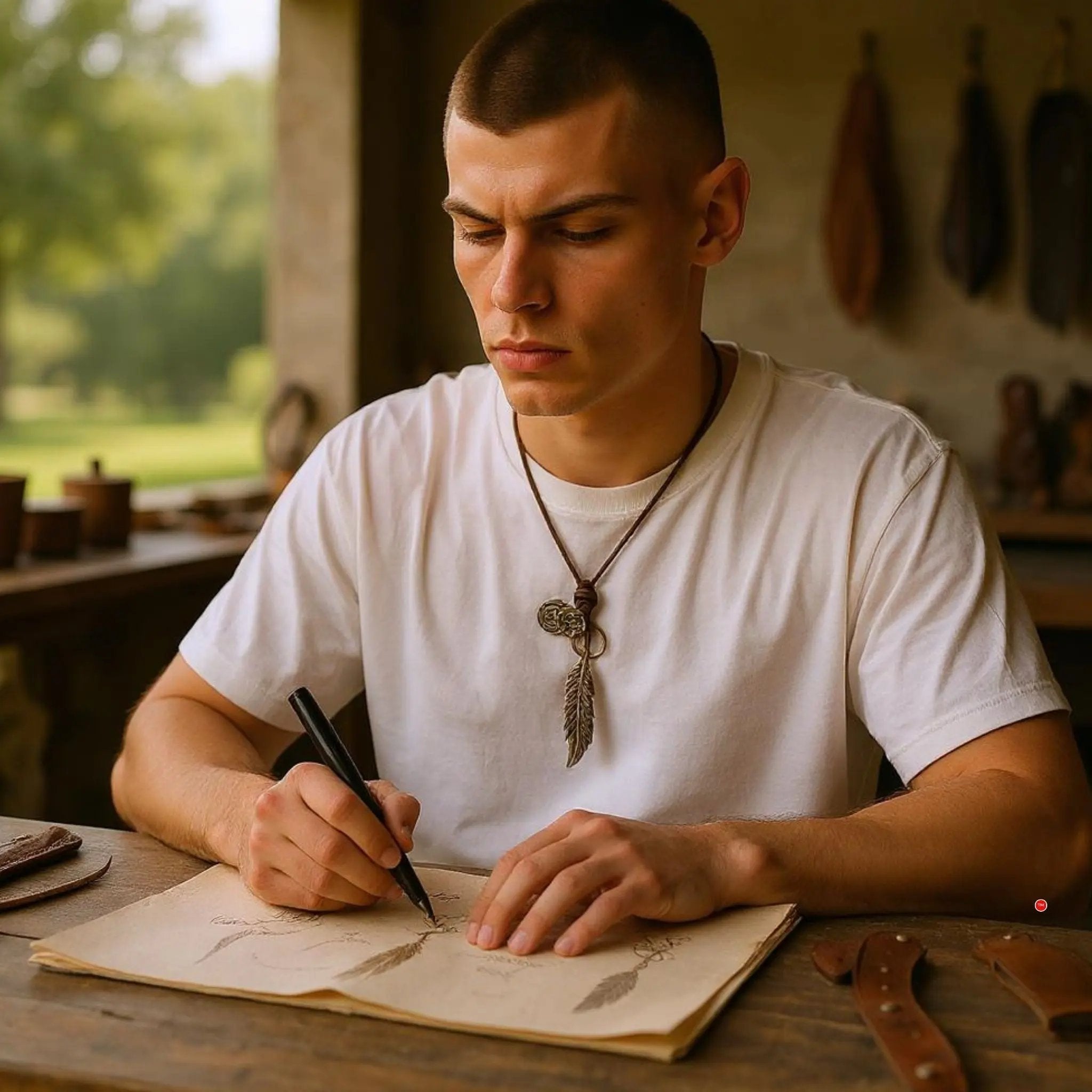 Wanderer Feather Pendant N3VO