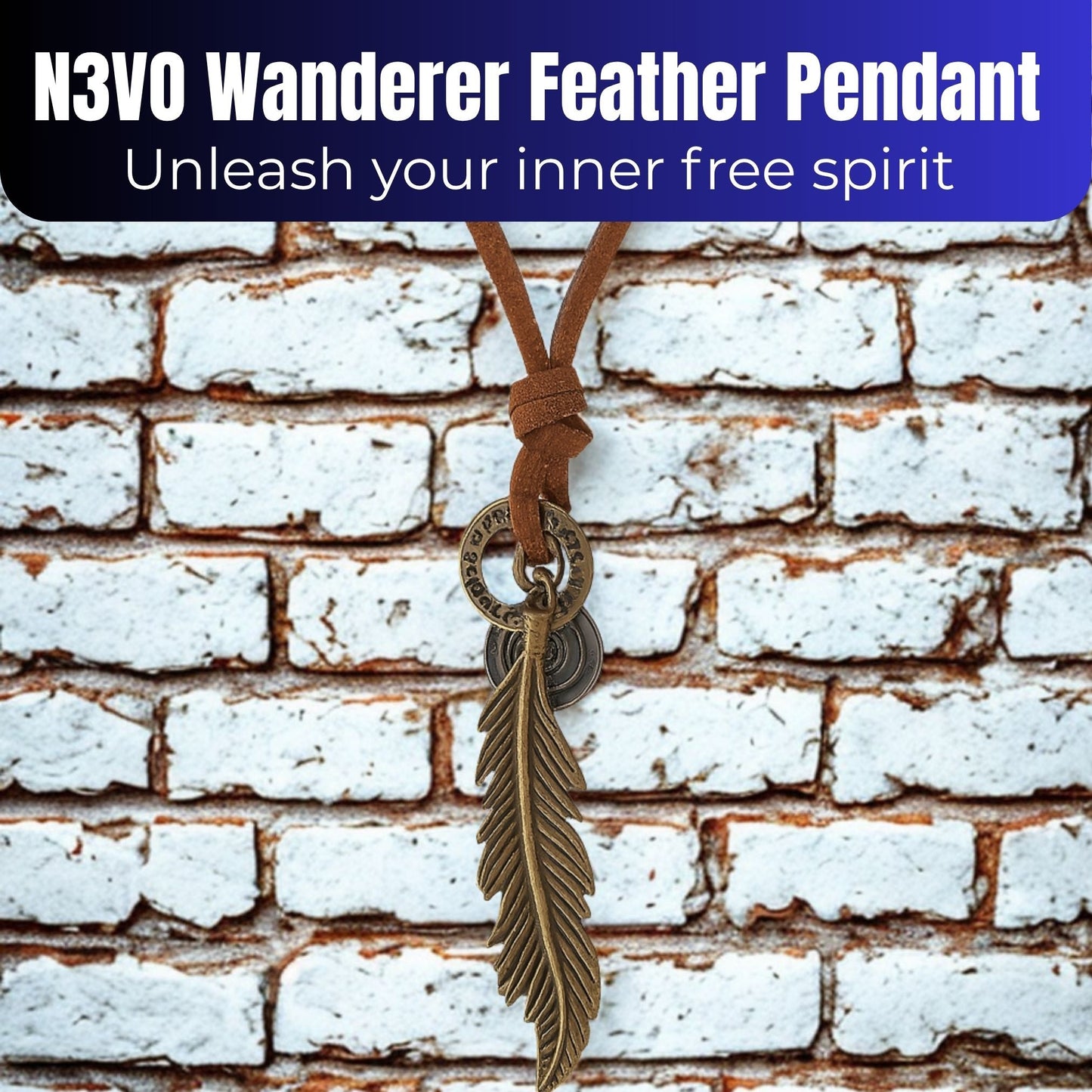 N3VO Wanderer Feather Pendant