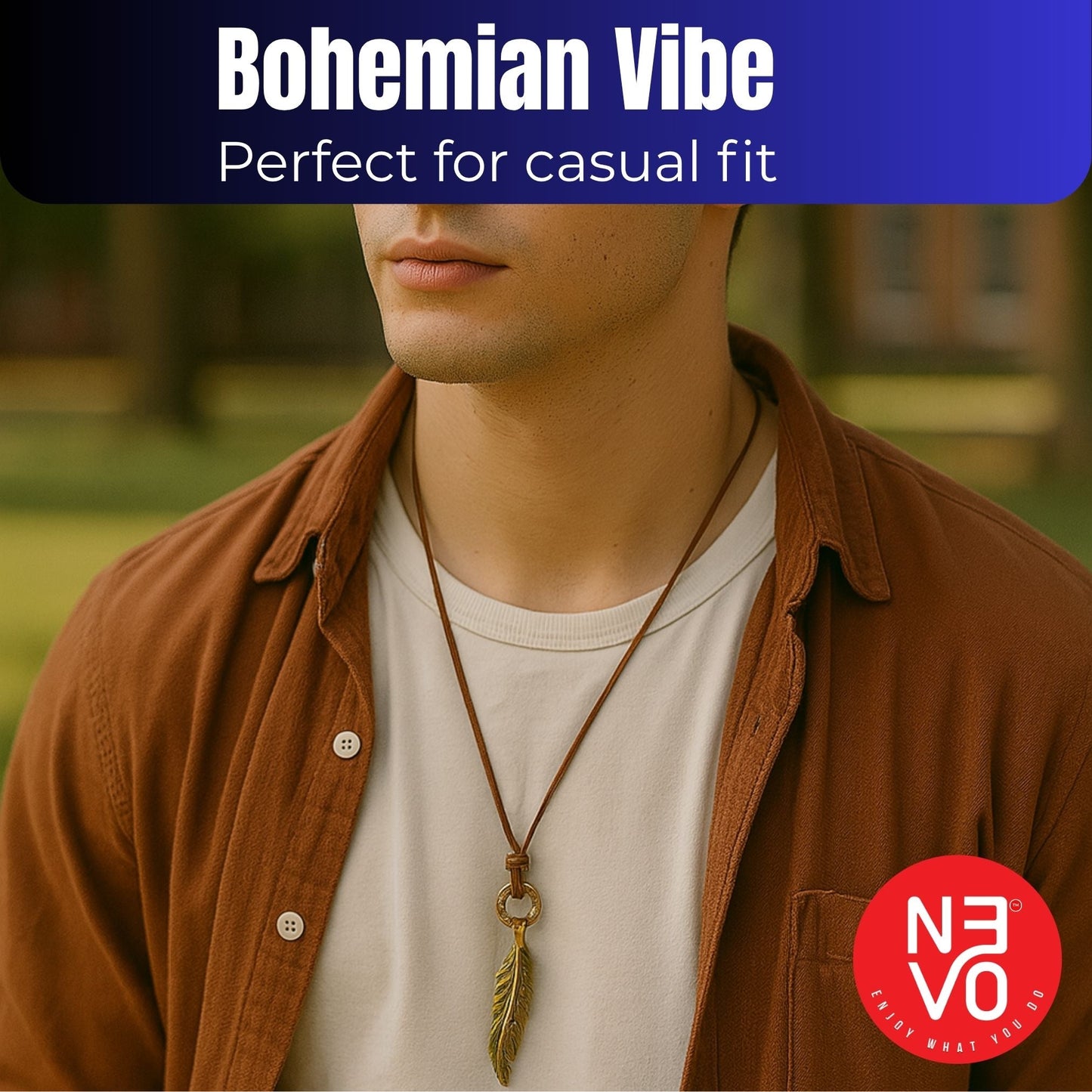 N3VO Wanderer Feather Pendant