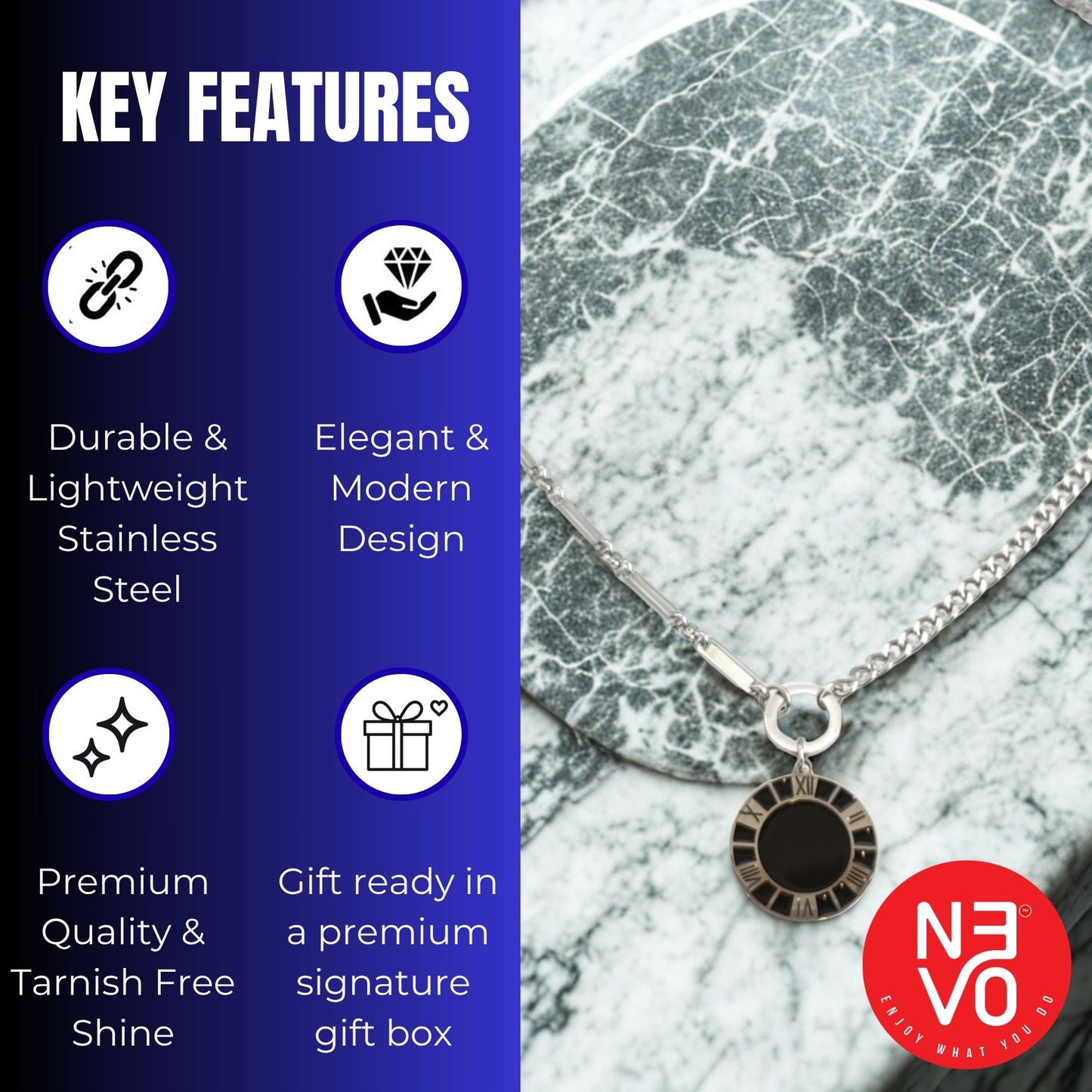 N3VO Timekeeper Chain Pendant