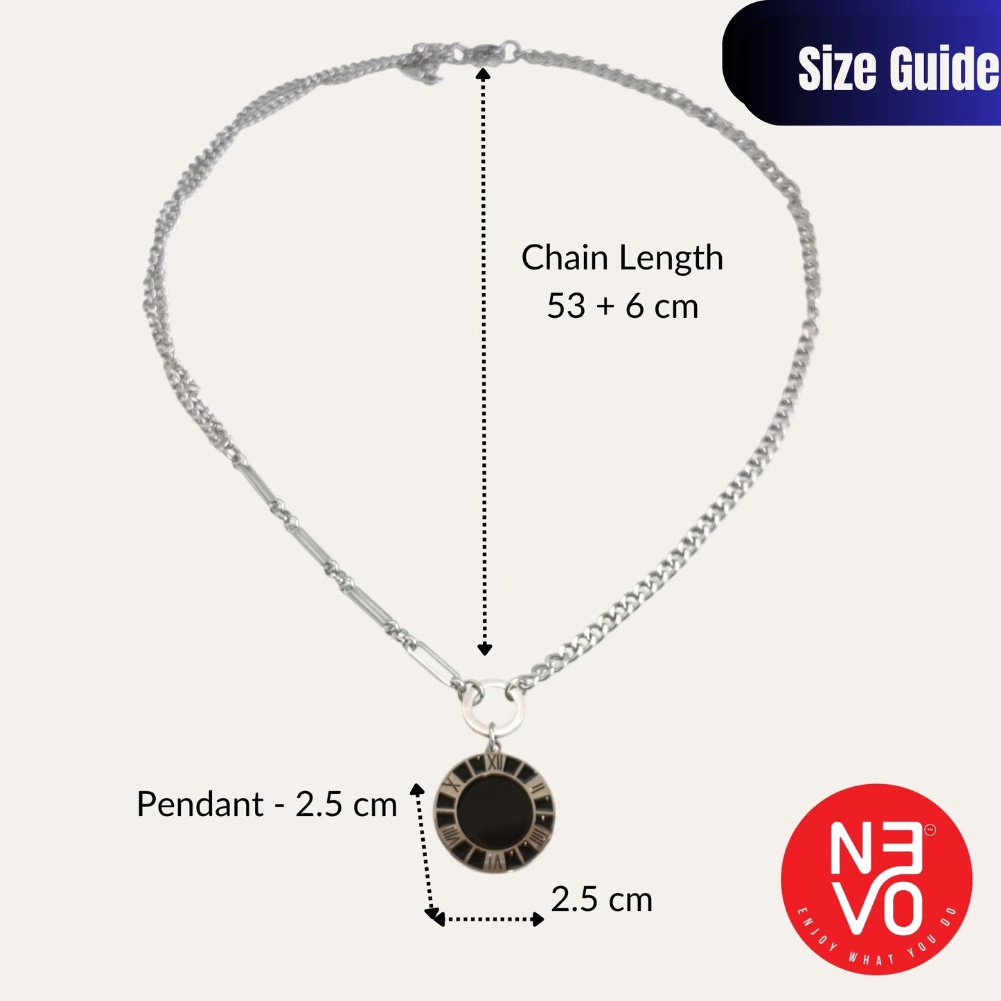 N3VO Timekeeper Chain Pendant
