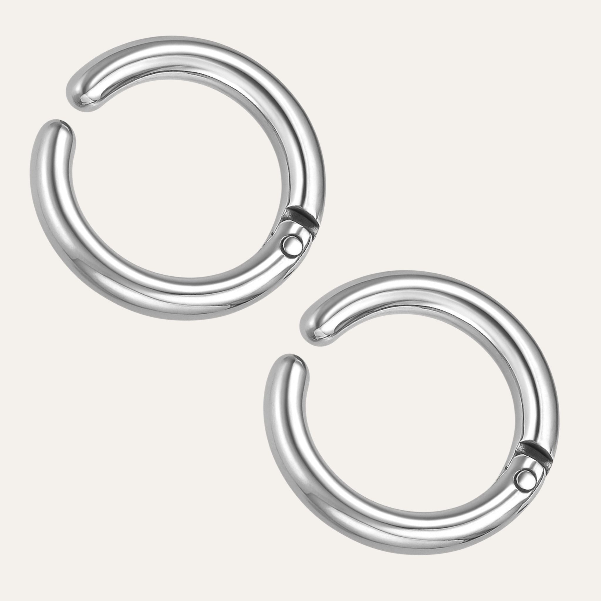 Silver Sleek Hoop N3VO