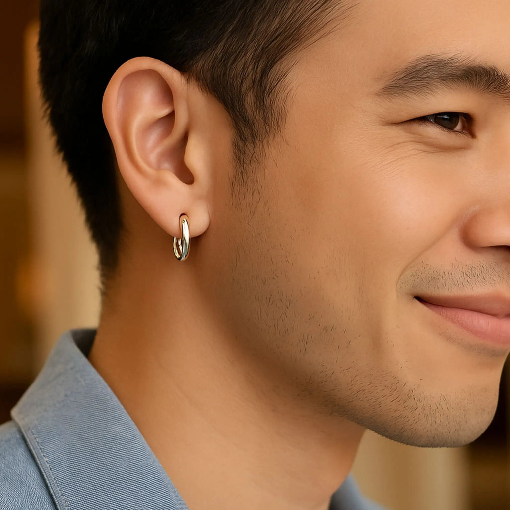 Silver Sleek Hoop N3VO