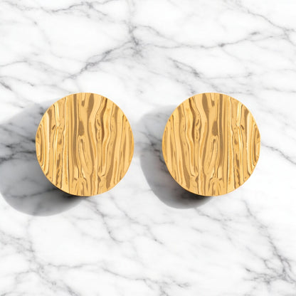 N3VO Textured Stud Earrings