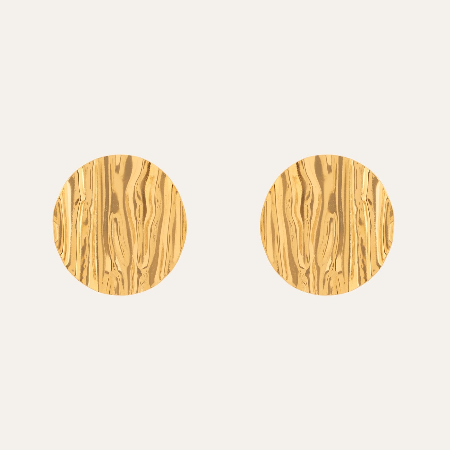 N3VO Textured Stud Earrings