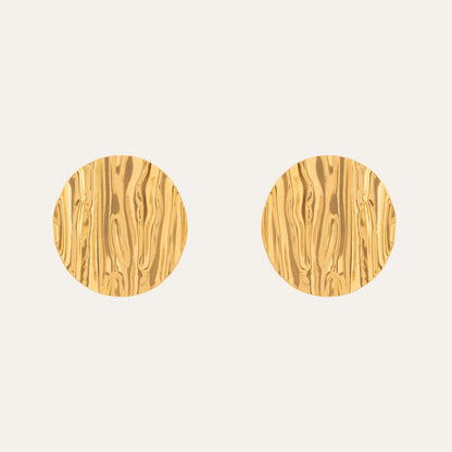 N3VO Textured Stud Earrings