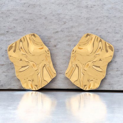 N3VO Luminara Flow Stud Earrings