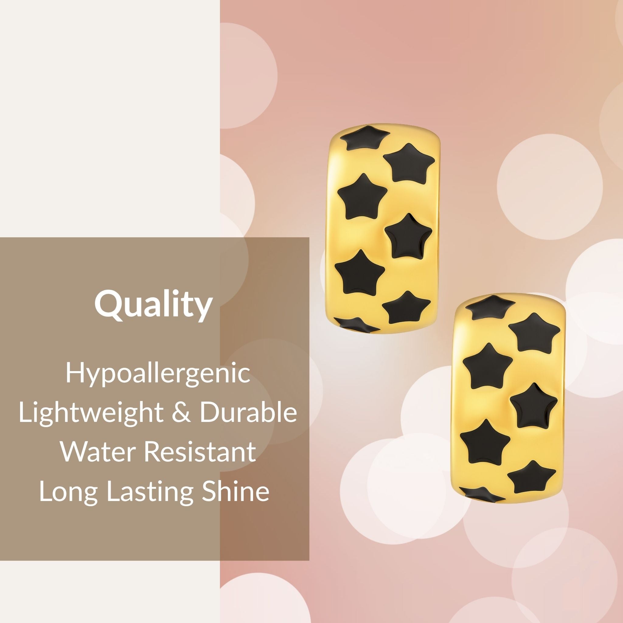 Stellar Noir Hoops N3VO