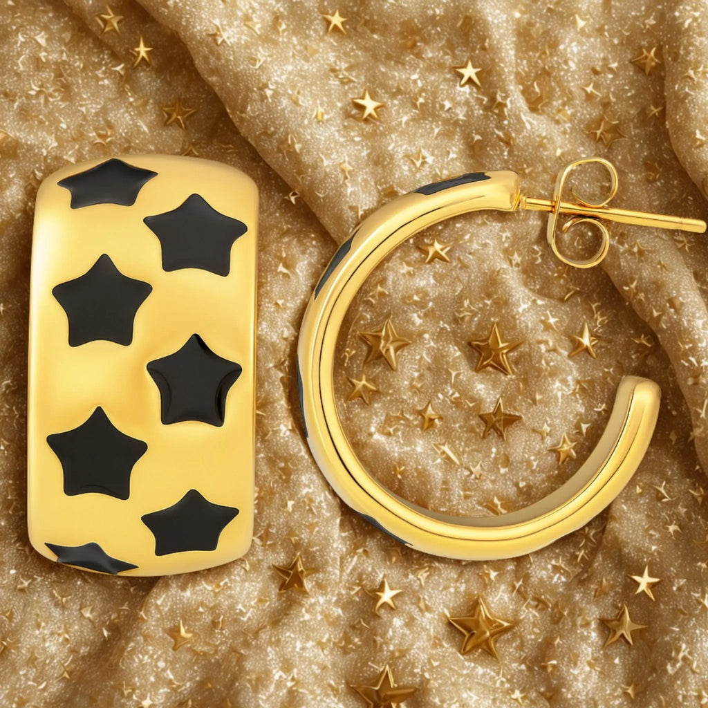 Stellar Noir Hoops N3VO