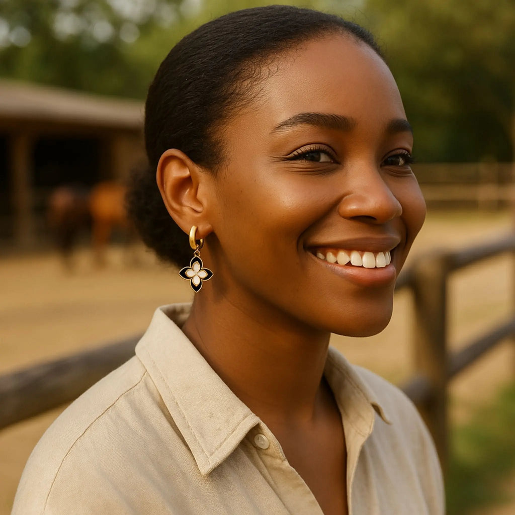 Noir Bloom Hoops N3VO