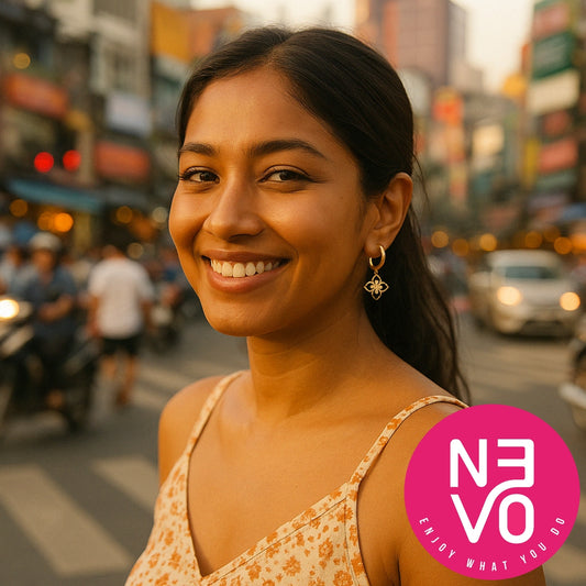 N3VO Noir Bloom Earrings