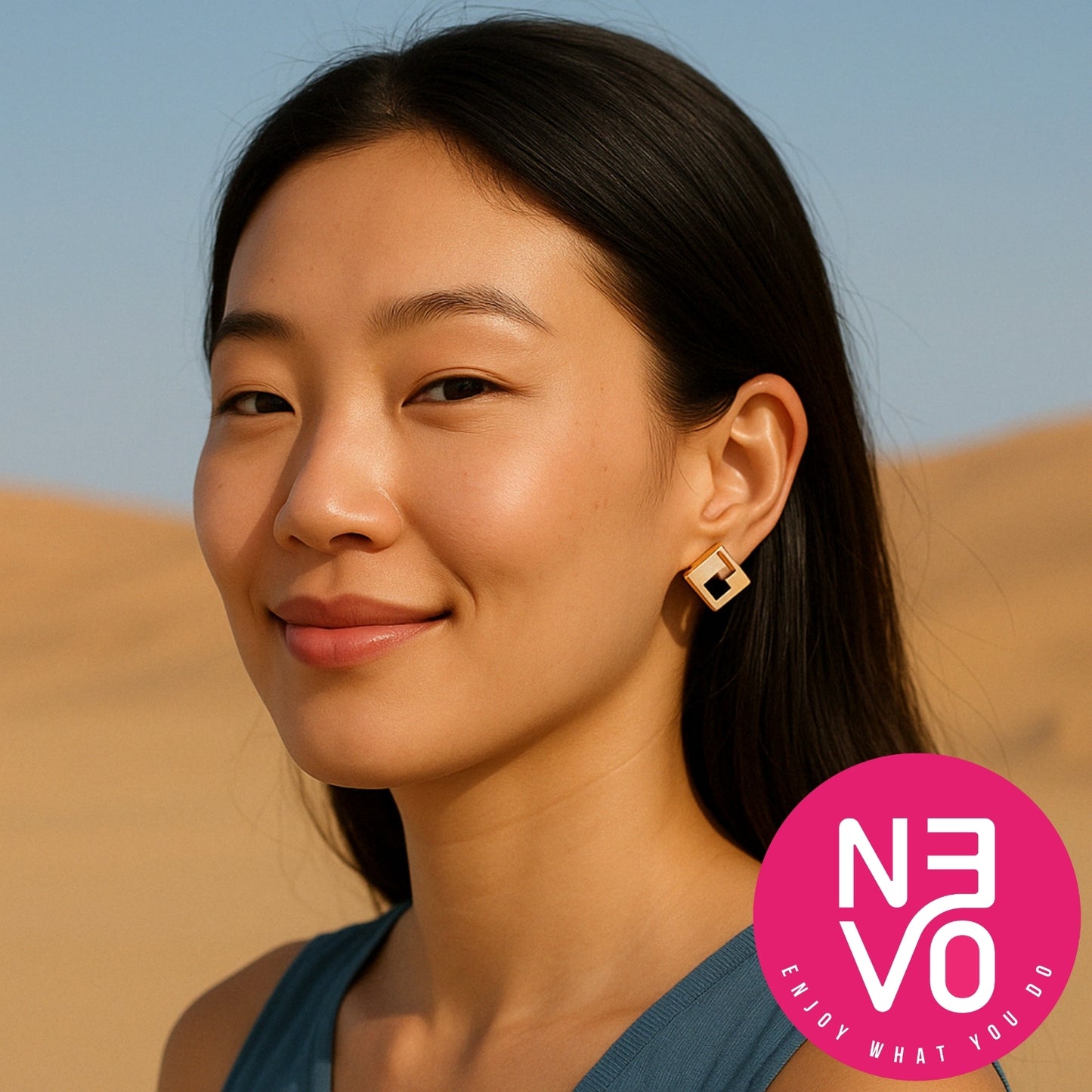N3VO Pearl Prism Earrings