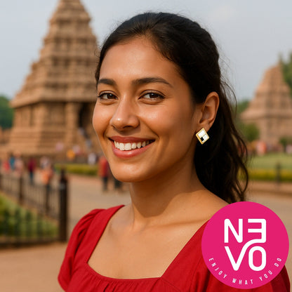 N3VO Pearl Prism Earrings