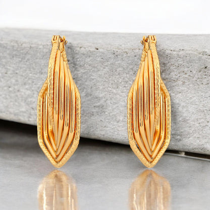 N3VO Royale Crest Hoops
