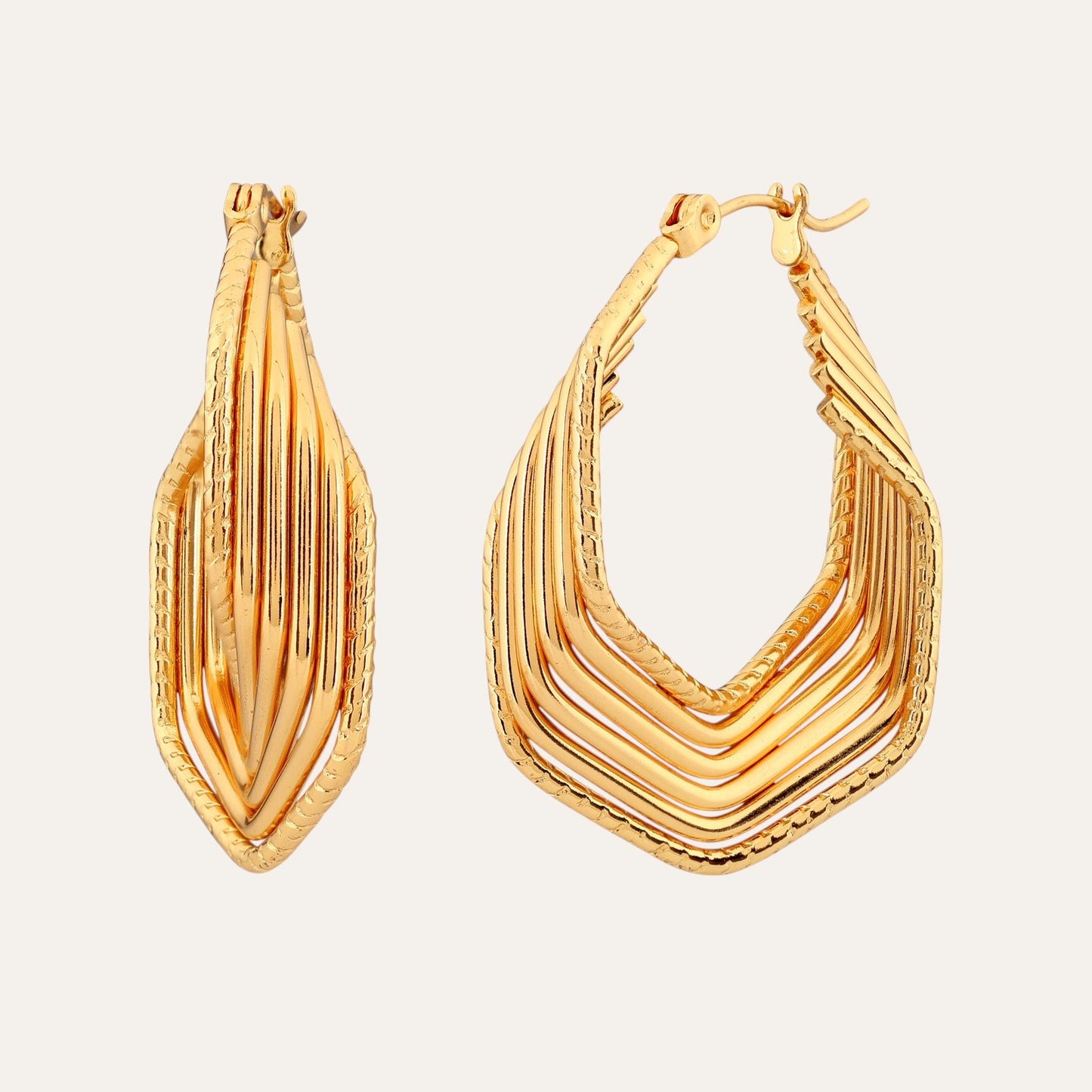 N3VO Royale Crest Hoops