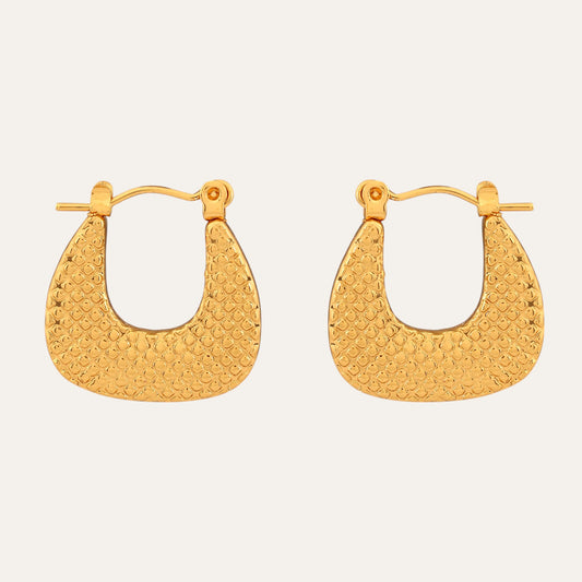 N3VO Imperial Crest Hoop Earrings