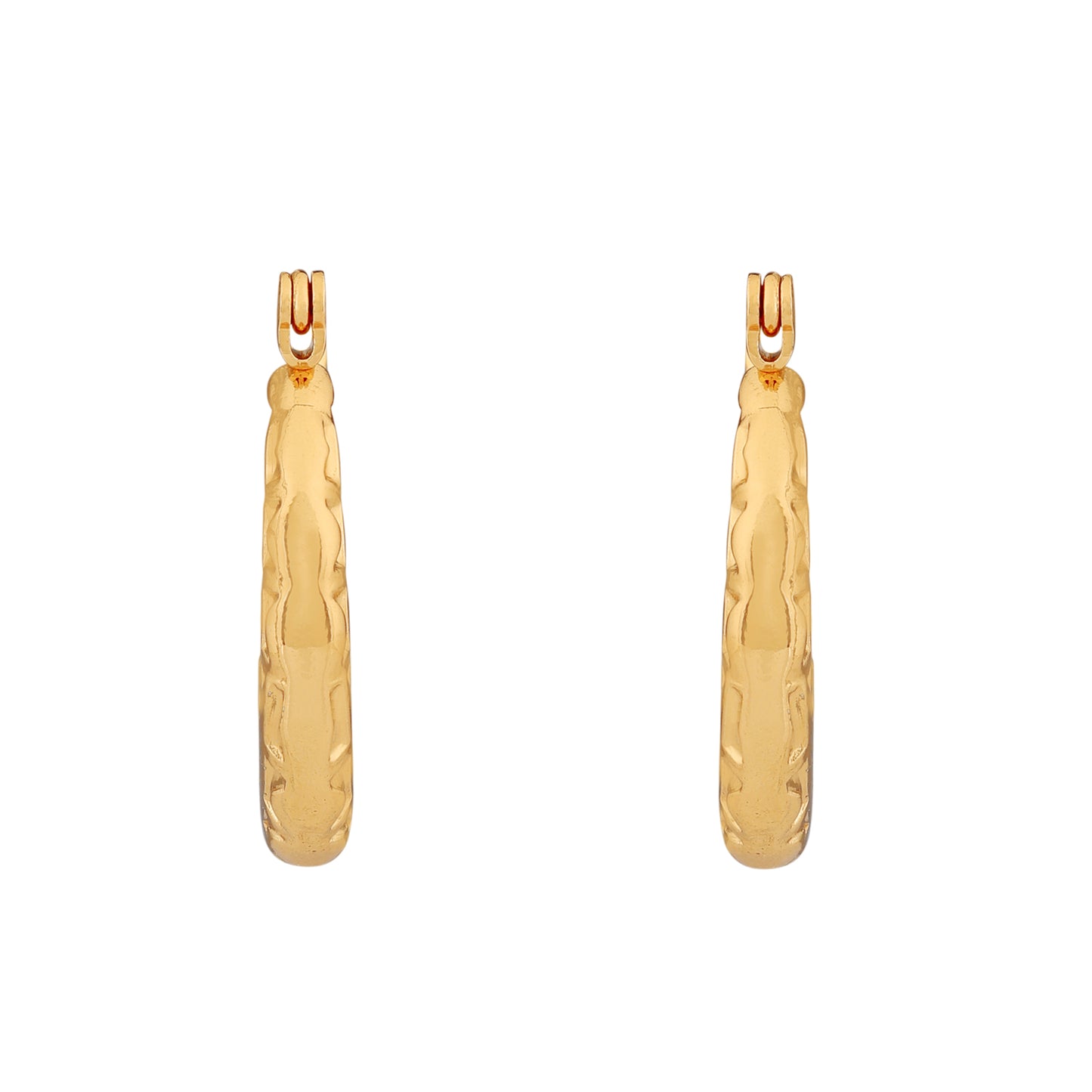 N3VO Gilded Mirage Hoop Earrings