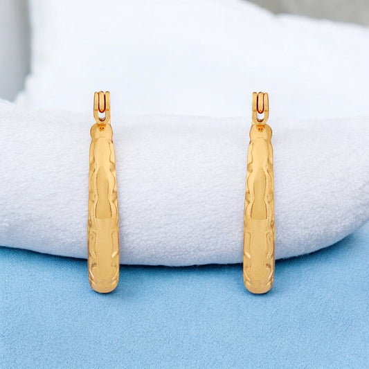 Gilded Mirage Hoop Earrings
