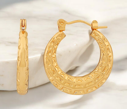 N3VO Gilded Mirage Hoop Earrings