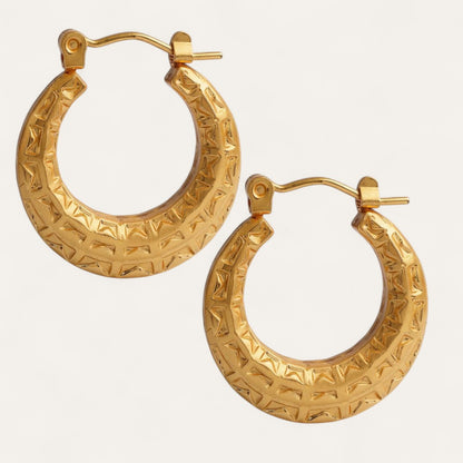 N3VO Gilded Mirage Hoop Earrings