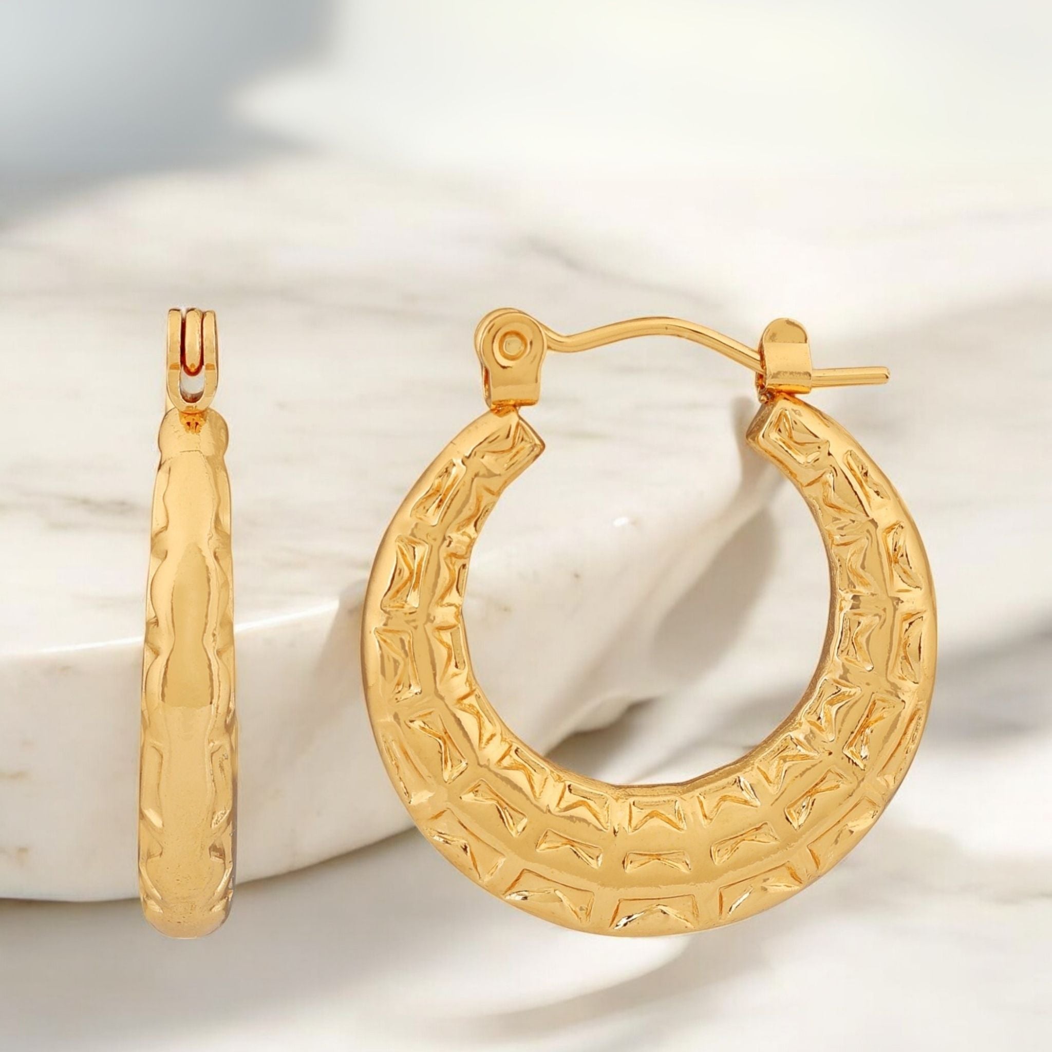 Gilded Mirage Hoops N3VO