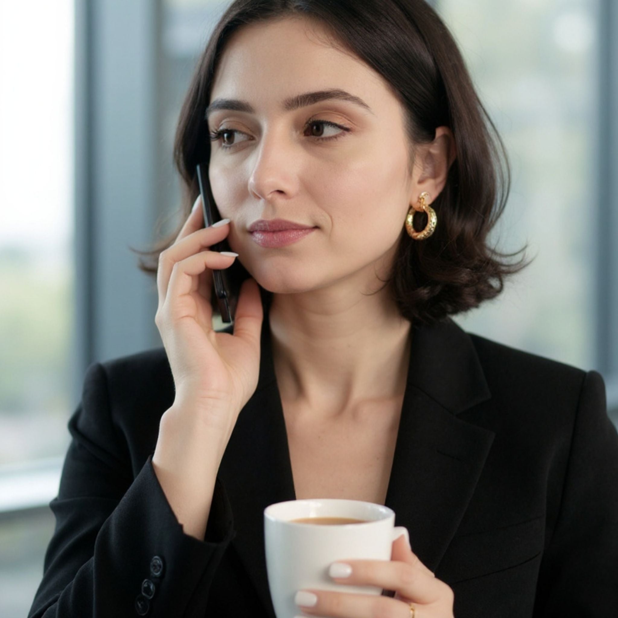 Gilded Mirage Hoops N3VO