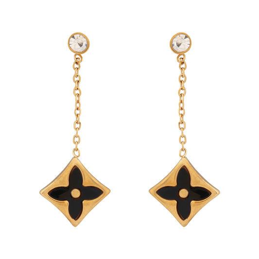Noir Luxe Dangle Earrings