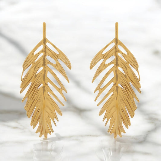 Golden Fern Earrings
