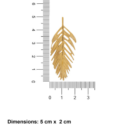 N3VO Golden Fern Earrings