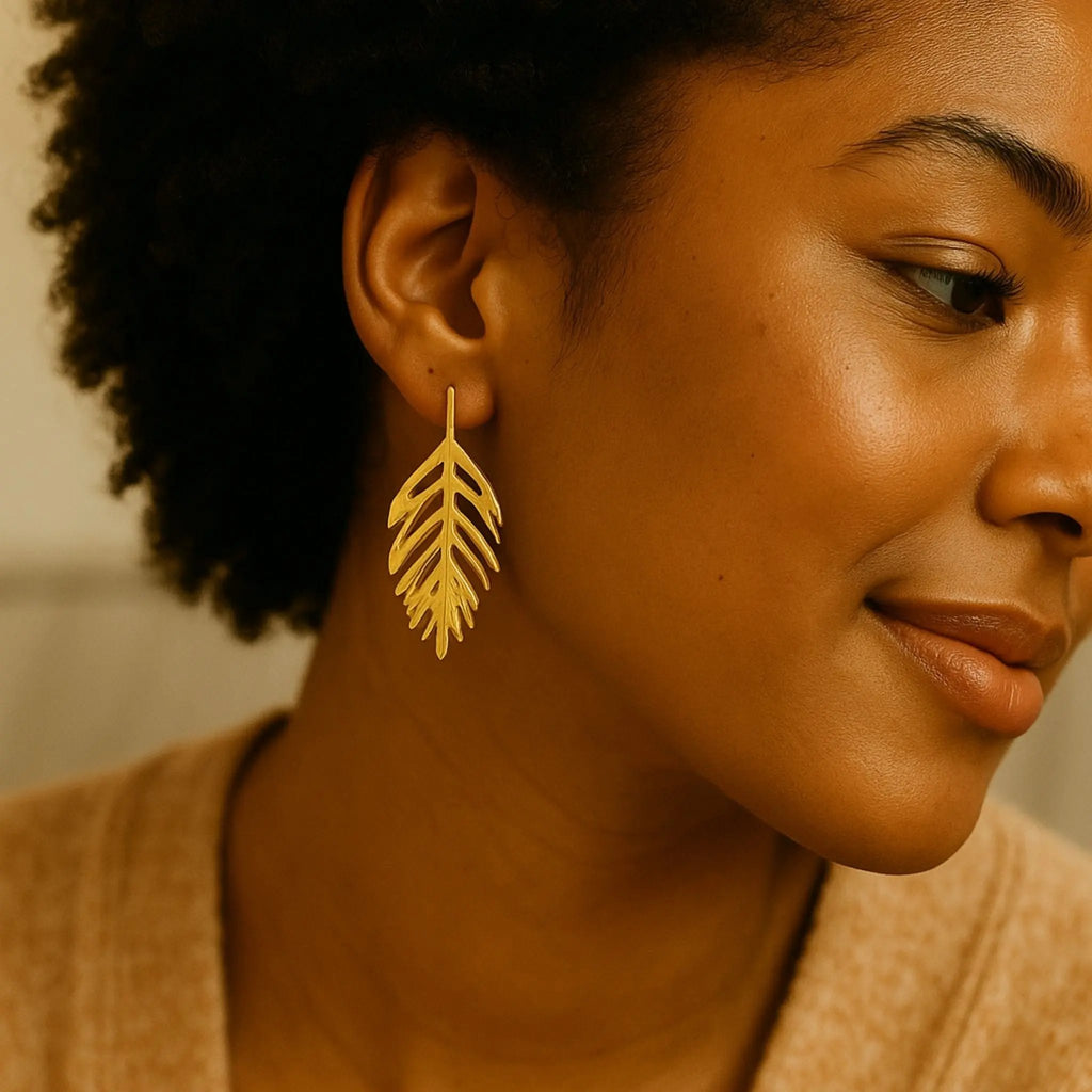 Golden Fern Studs N3VO