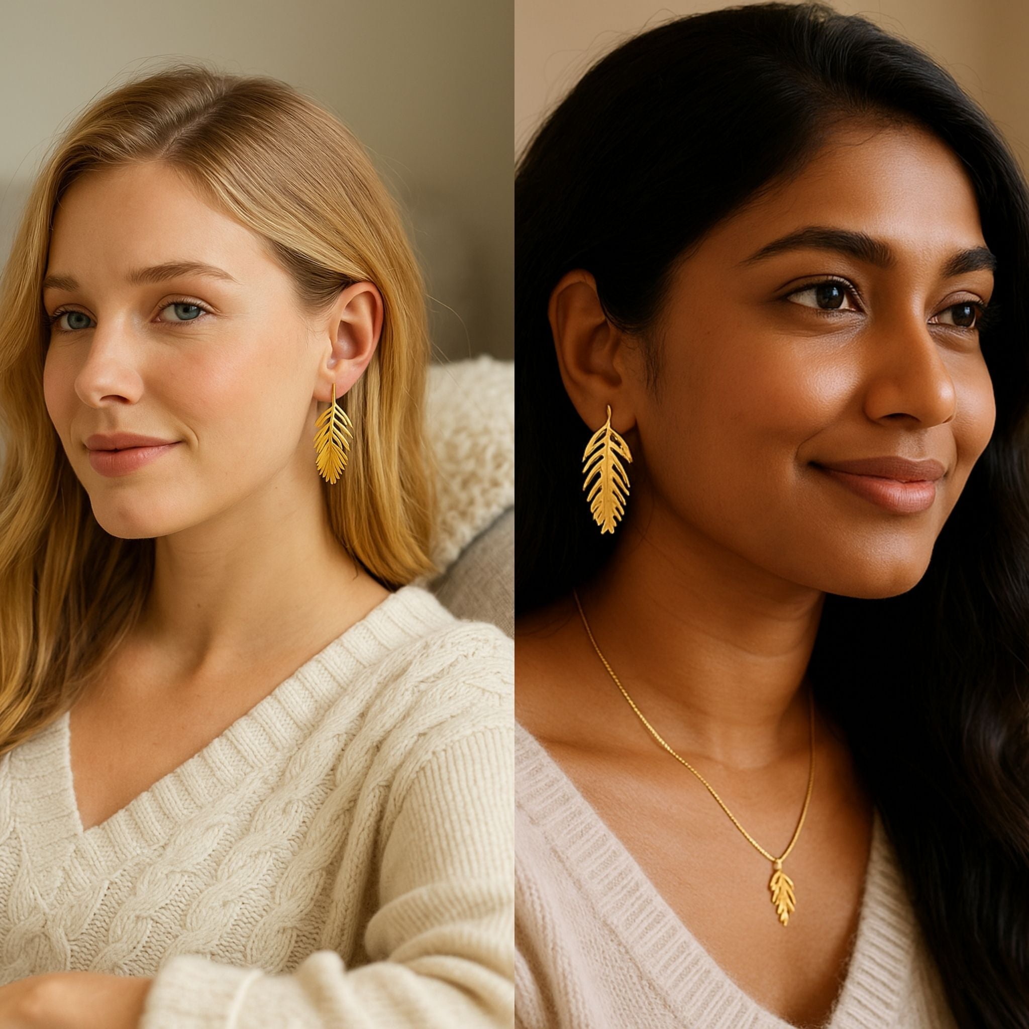 Golden Fern Studs N3VO