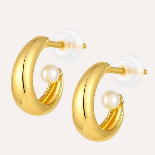 N3VO Aurelia Pearl Studs