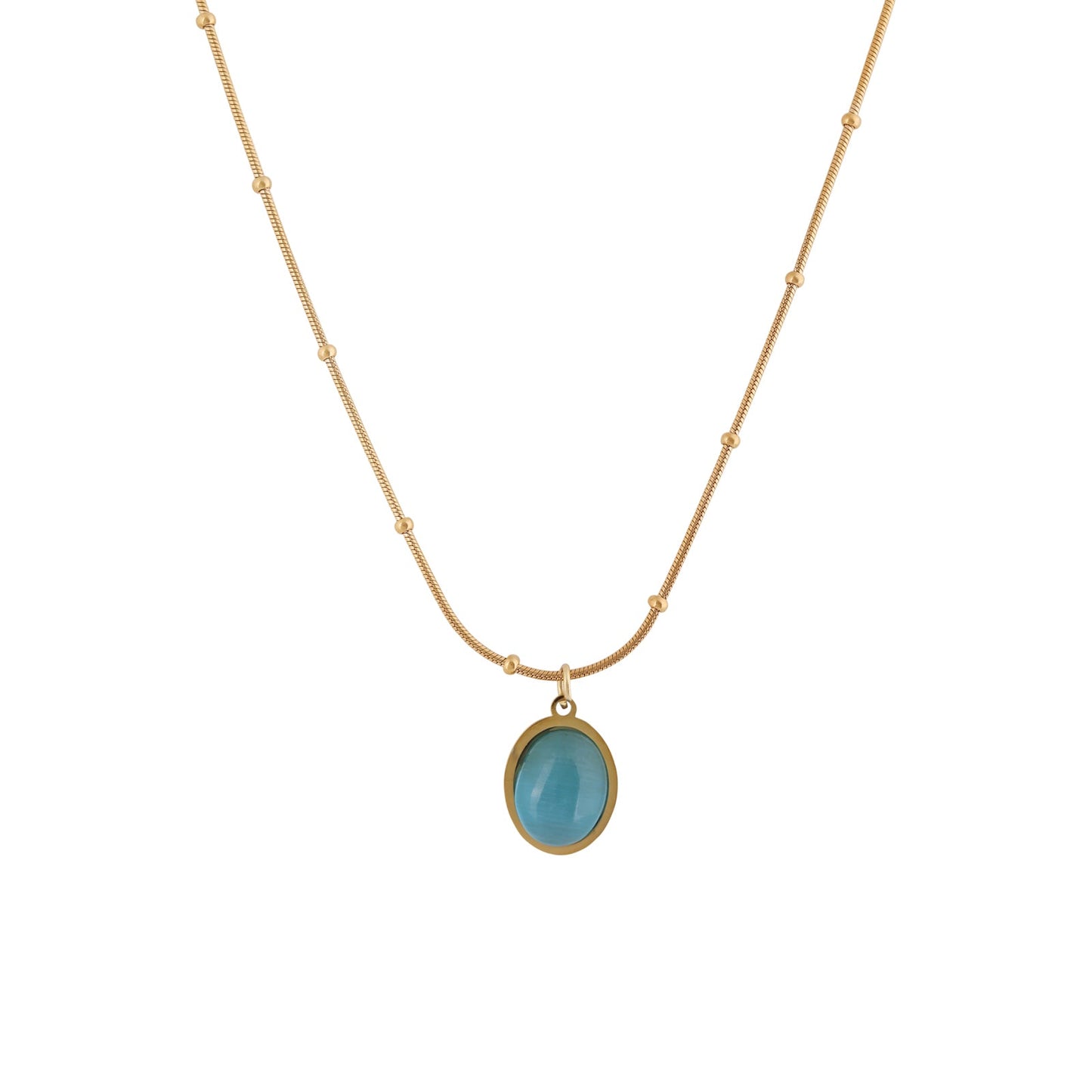 N3VO Azure Droplet Necklace