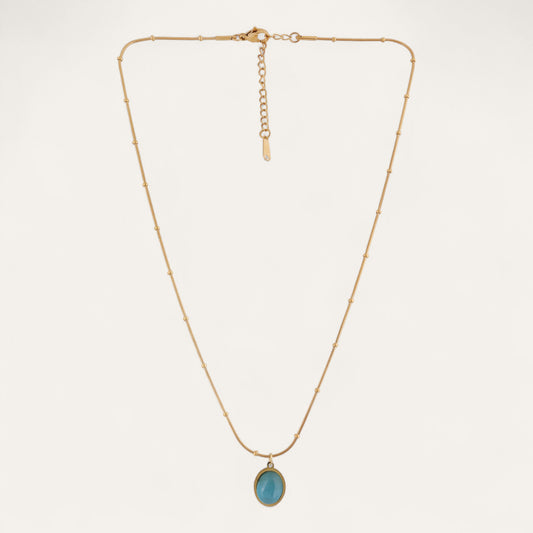 Azure Droplet Necklace