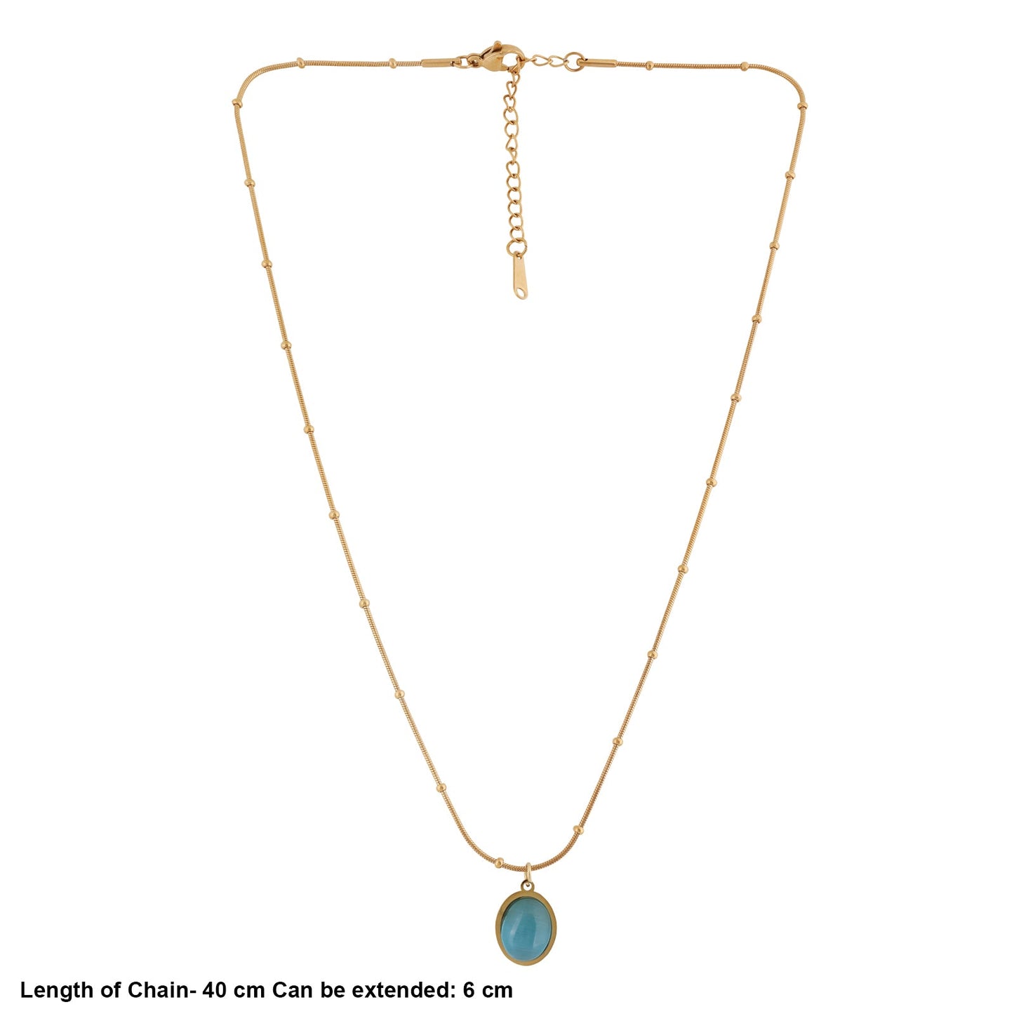 N3VO Azure Droplet Necklace