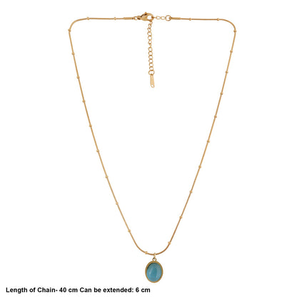N3VO Azure Droplet Necklace