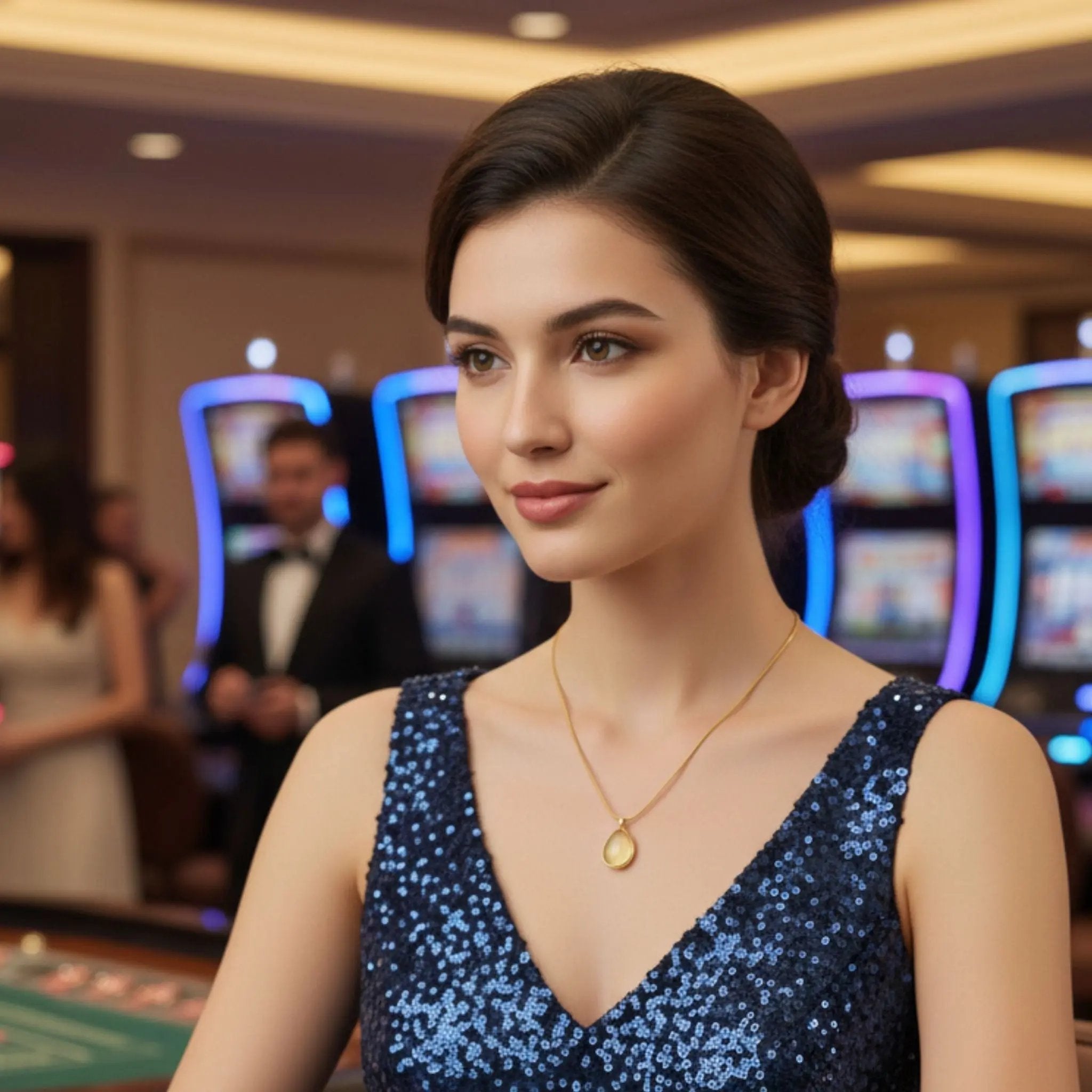 Caramel Dewdrop Necklace N3VO