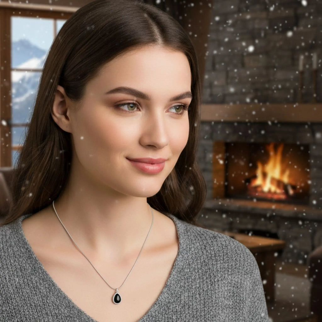 Onyx Dewdrop Necklace N3VO