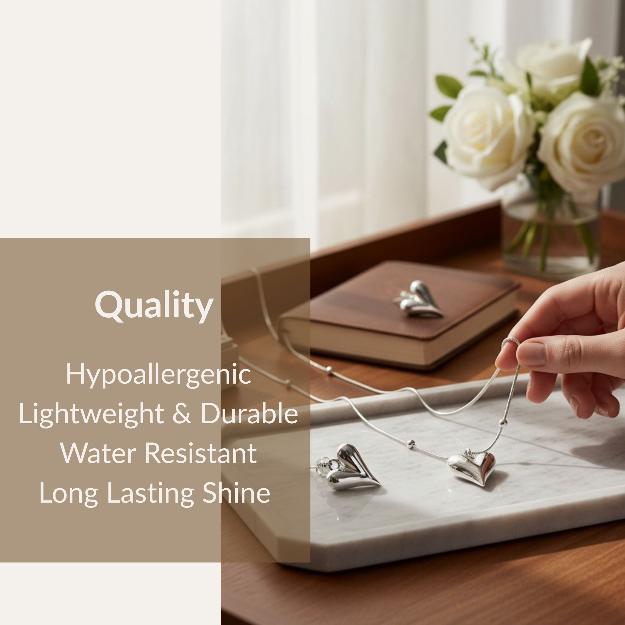 Silver Heartline Set N3VO