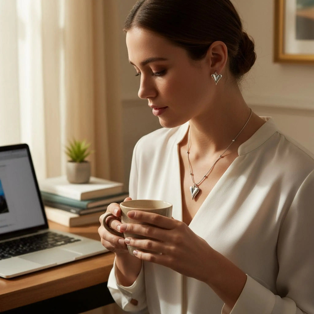 Silver Heartline Set N3VO