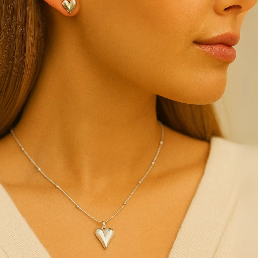 Silver Heartline Set N3VO