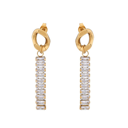 N3VO Golden Cascade Jewelry Set