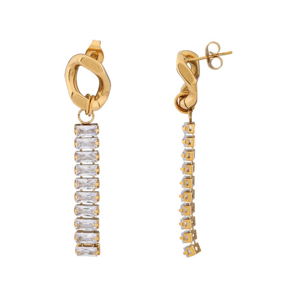 N3VO Golden Cascade Jewelry Set