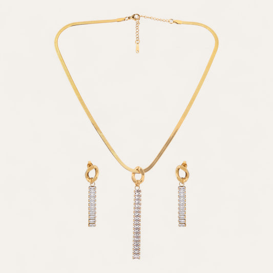 Golden Cascade Jewelry Set