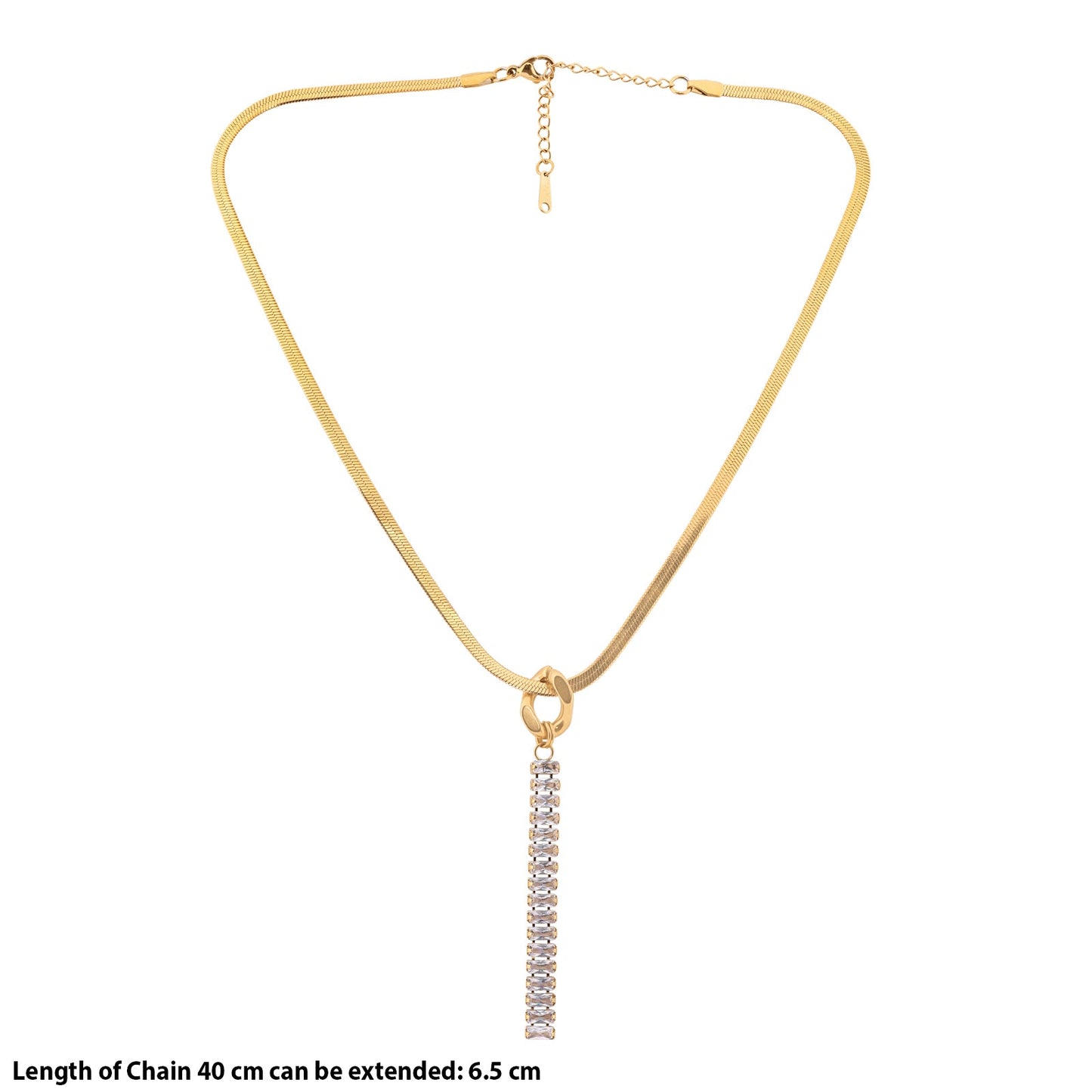 N3VO Golden Cascade Jewelry Set