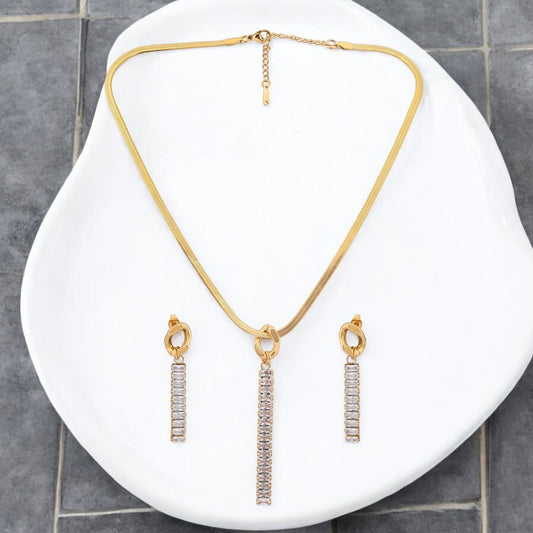 Golden Cascade Jewelry Set