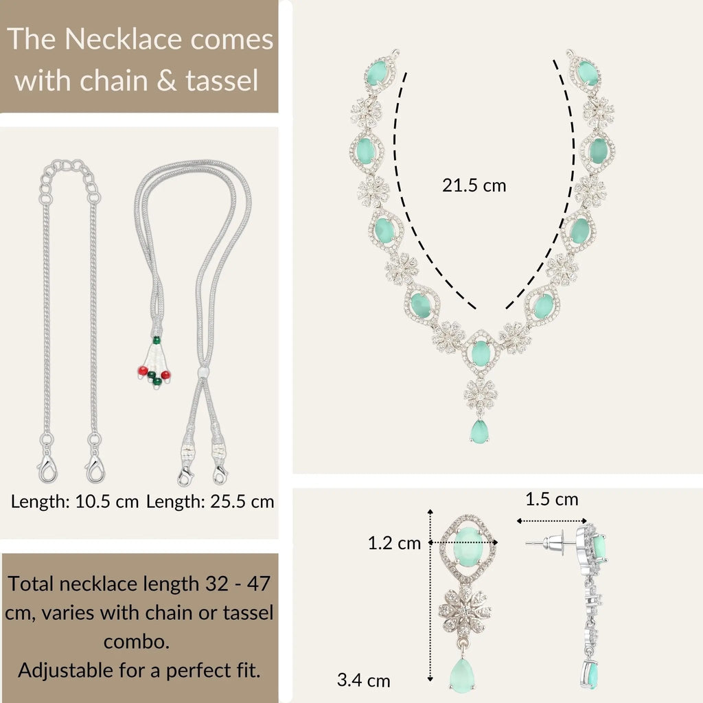 Aurora Aqua Bloom Jewelry Set N3VO